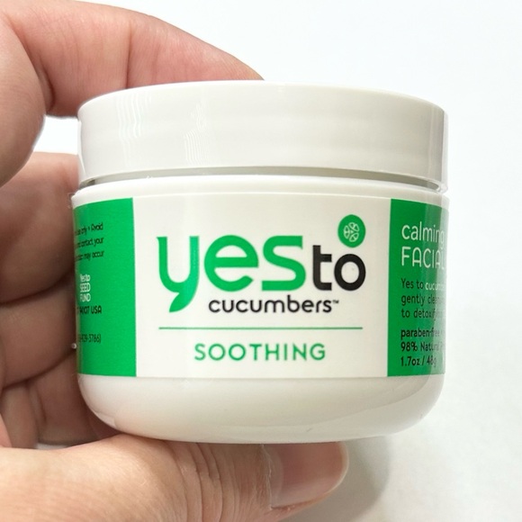 Yes To Cucumbers Soothing Calming Facial Mask w/Detoxifying Dead Sea Mud 1.7oz - Picture 11 of 13